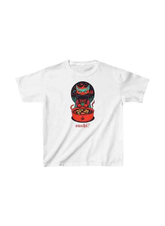 Unisex Çocuk Baskılı T-Shirt - Beyaz Unisex Çocuk Baskılı T-Shirt - Beyaz