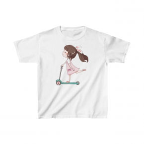 Unisex Çocuk Baskılı T-Shirt - Beyaz