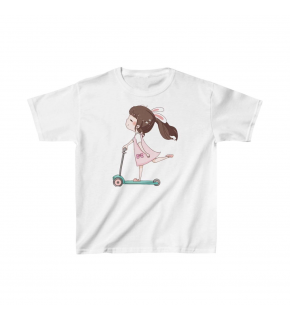Unisex Çocuk Baskılı T-Shirt - Beyaz