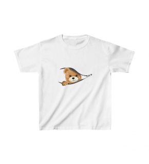 Unisex Çocuk Baskılı T-Shirt - Beyaz