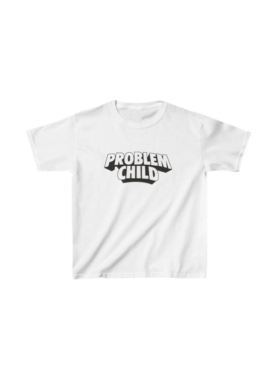 Unisex Çocuk Baskılı T-Shirt - Beyaz Unisex Çocuk Baskılı T-Shirt - Beyaz
