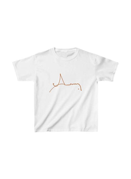 Unisex Çocuk Baskılı T-Shirt - Beyaz Unisex Çocuk Baskılı T-Shirt - Beyaz