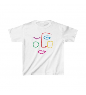 Unisex Çocuk Baskılı T-Shirt - Beyaz