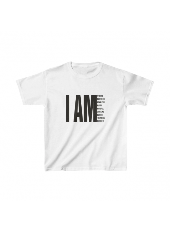 Unisex Çocuk Baskılı T-Shirt - Beyaz Unisex Çocuk Baskılı T-Shirt - Beyaz