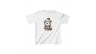 Unisex Çocuk Baskılı T-Shirt - Beyaz Unisex Çocuk Baskılı T-Shirt - Beyaz