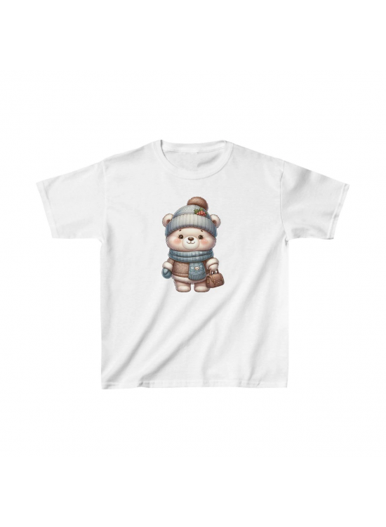 Unisex Çocuk Baskılı T-Shirt - Beyaz Unisex Çocuk Baskılı T-Shirt - Beyaz