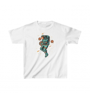 Unisex Çocuk Baskılı T-Shirt - Beyaz