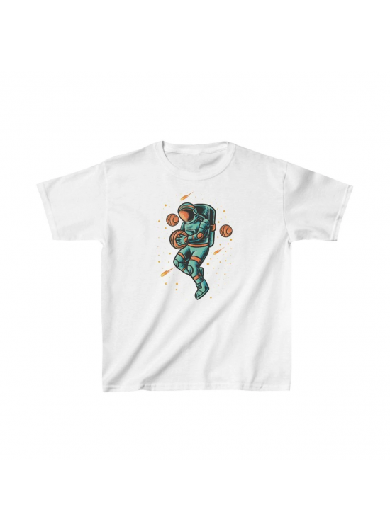 Unisex Çocuk Baskılı T-Shirt - Beyaz Unisex Çocuk Baskılı T-Shirt - Beyaz
