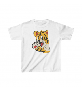 Unisex Çocuk Baskılı T-Shirt - Beyaz