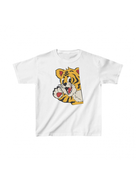 Unisex Çocuk Baskılı T-Shirt - Beyaz Unisex Çocuk Baskılı T-Shirt - Beyaz