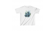 Unisex Çocuk Baskılı T-Shirt - Beyaz