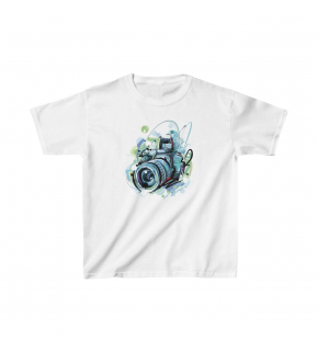 Unisex Çocuk Baskılı T-Shirt - Beyaz