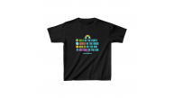 Unisex Çocuk Baskılı T-Shirt - Siyah Unisex Çocuk Baskılı T-Shirt - Siyah