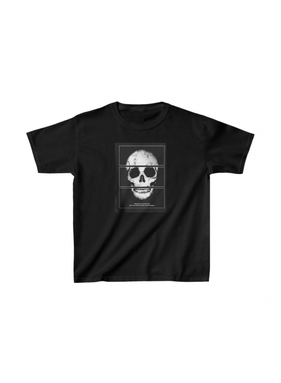 Unisex Çocuk Baskılı T-Shirt - Siyah Unisex Çocuk Baskılı T-Shirt - Siyah