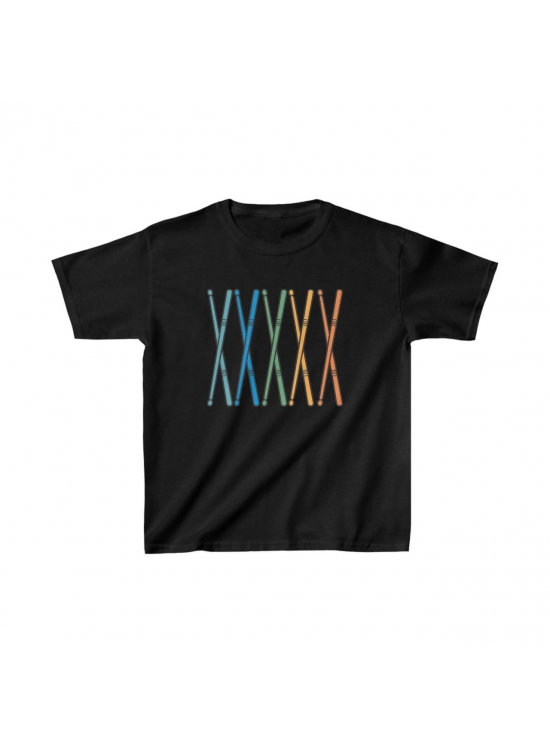 Unisex Çocuk Baskılı T-Shirt - Siyah Unisex Çocuk Baskılı T-Shirt - Siyah