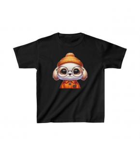 Unisex Çocuk Baskılı T-Shirt - Siyah