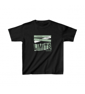 Unisex Çocuk Baskılı T-Shirt - Siyah