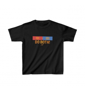 Unisex Çocuk Baskılı T-Shirt - Siyah