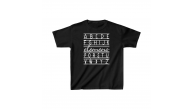 Unisex Çocuk Baskılı T-Shirt - Siyah