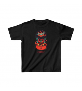 Unisex Çocuk Baskılı T-Shirt - Siyah