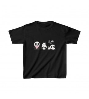Unisex Çocuk Baskılı T-Shirt - Siyah