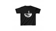 Unisex Çocuk Baskılı T-Shirt - Siyah