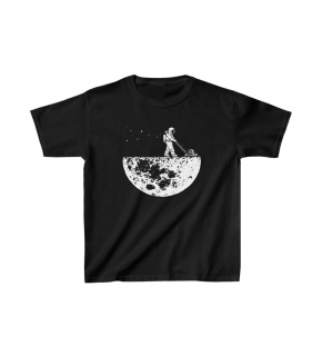 Unisex Çocuk Baskılı T-Shirt - Siyah