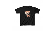 Unisex Çocuk Baskılı T-Shirt - Siyah