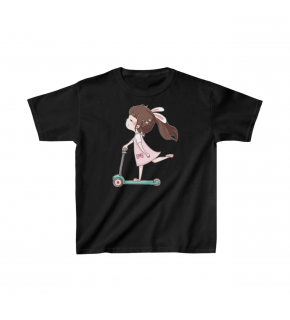 Unisex Çocuk Baskılı T-Shirt - Siyah