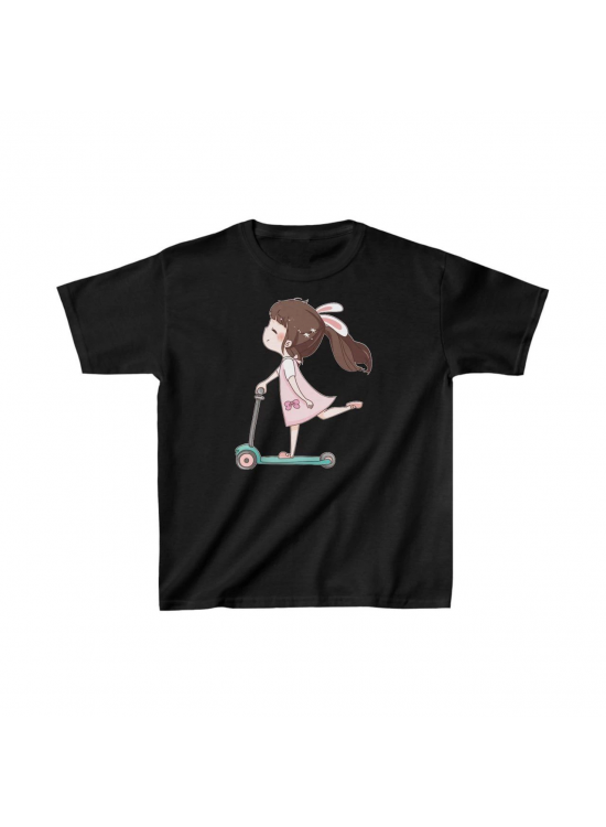 Unisex Çocuk Baskılı T-Shirt - Siyah Unisex Çocuk Baskılı T-Shirt - Siyah