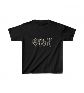 Unisex Çocuk Baskılı T-Shirt - Siyah