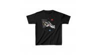 Unisex Çocuk Baskılı T-Shirt - Siyah