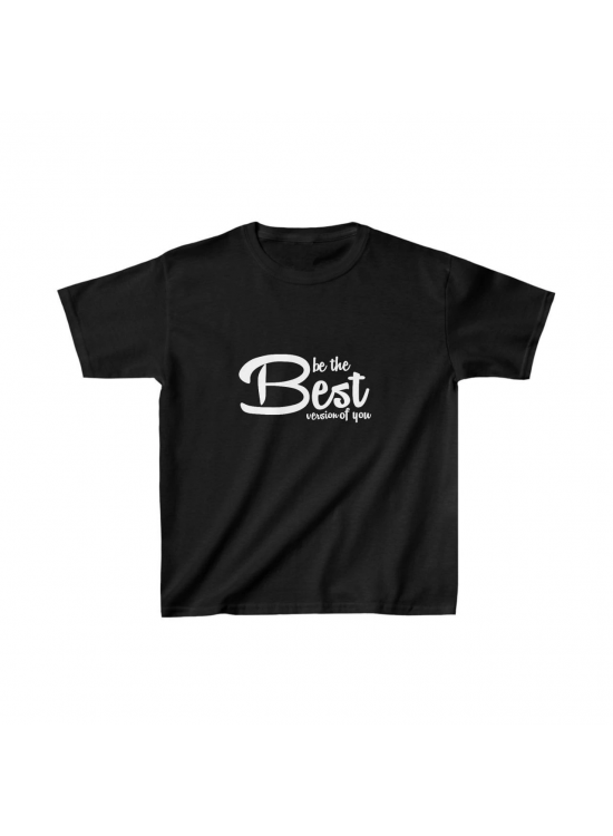 Unisex Çocuk Baskılı T-Shirt - Siyah Unisex Çocuk Baskılı T-Shirt - Siyah