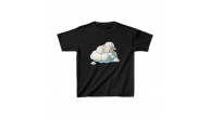 Unisex Çocuk Baskılı T-Shirt - Siyah