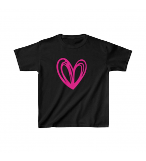Unisex Çocuk Baskılı T-Shirt - Siyah