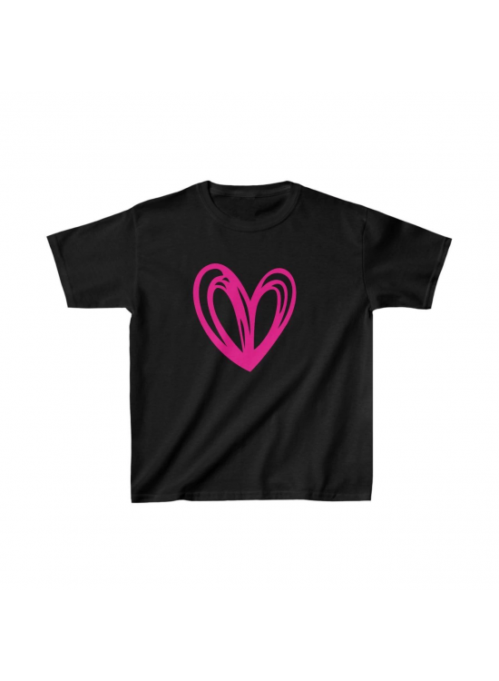 Unisex Çocuk Baskılı T-Shirt - Siyah Unisex Çocuk Baskılı T-Shirt - Siyah