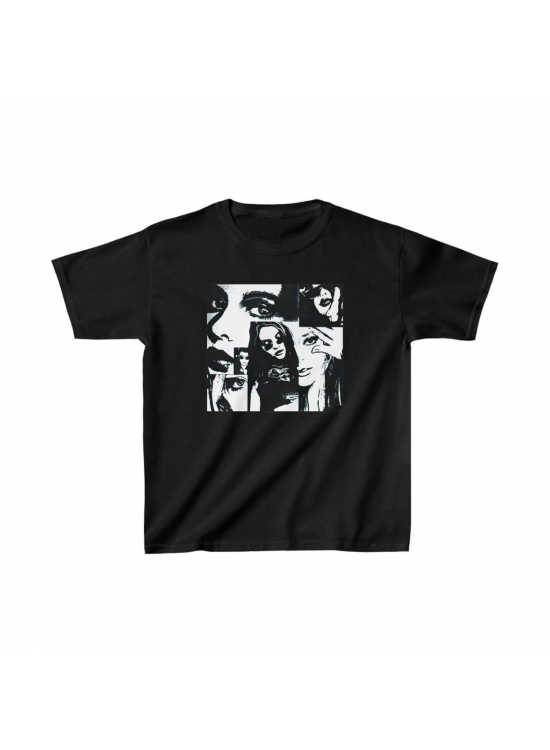 Unisex Çocuk Baskılı T-Shirt - Siyah Unisex Çocuk Baskılı T-Shirt - Siyah