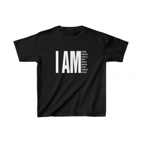 Unisex Çocuk Baskılı T-Shirt - Siyah