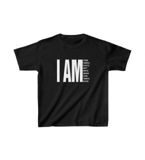 Unisex Çocuk Baskılı T-Shirt - Siyah