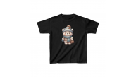 Unisex Çocuk Baskılı T-Shirt - Siyah Unisex Çocuk Baskılı T-Shirt - Siyah