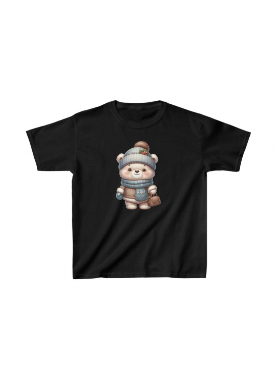 Unisex Çocuk Baskılı T-Shirt - Siyah Unisex Çocuk Baskılı T-Shirt - Siyah
