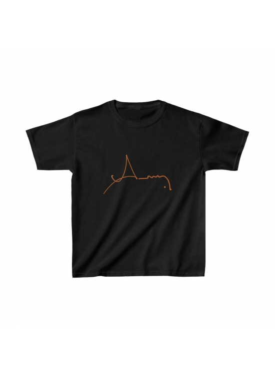Unisex Çocuk Baskılı T-Shirt - Siyah Unisex Çocuk Baskılı T-Shirt - Siyah