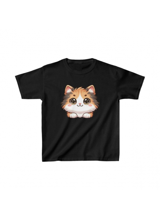 Unisex Çocuk Baskılı T-Shirt - Siyah Unisex Çocuk Baskılı T-Shirt - Siyah