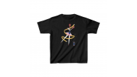Unisex Çocuk Baskılı T-Shirt - Siyah