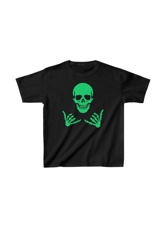 Unisex Çocuk Baskılı T-Shirt - Siyah Unisex Çocuk Baskılı T-Shirt - Siyah
