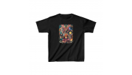 Unisex Çocuk Baskılı T-Shirt - Siyah