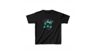 Unisex Çocuk Baskılı T-Shirt - Siyah