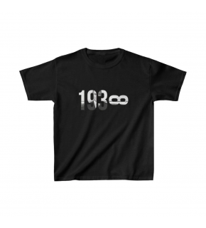 Unisex Çocuk Baskılı T-Shirt - Siyah