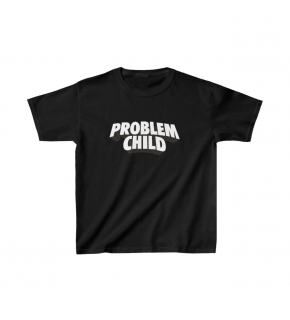 Unisex Çocuk Baskılı T-Shirt - Siyah
