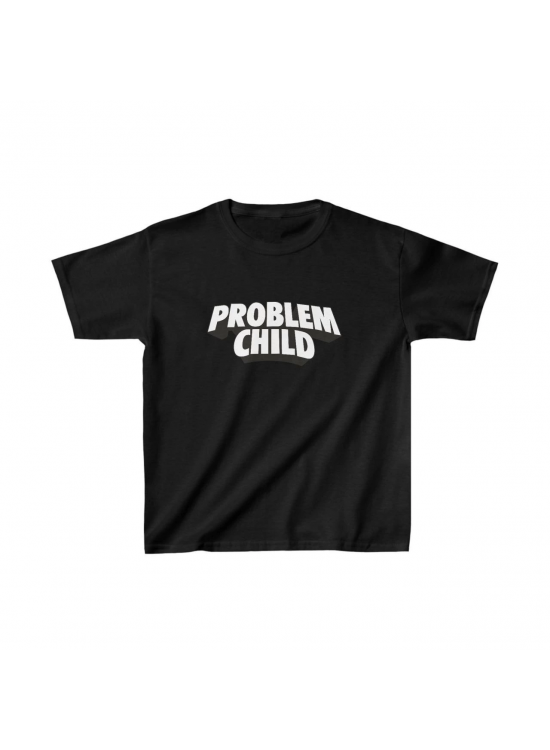 Unisex Çocuk Baskılı T-Shirt - Siyah Unisex Çocuk Baskılı T-Shirt - Siyah